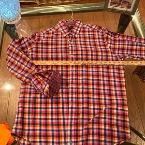 TAILORBYRD LARGE BUTTON DOWN MULTI COLORED